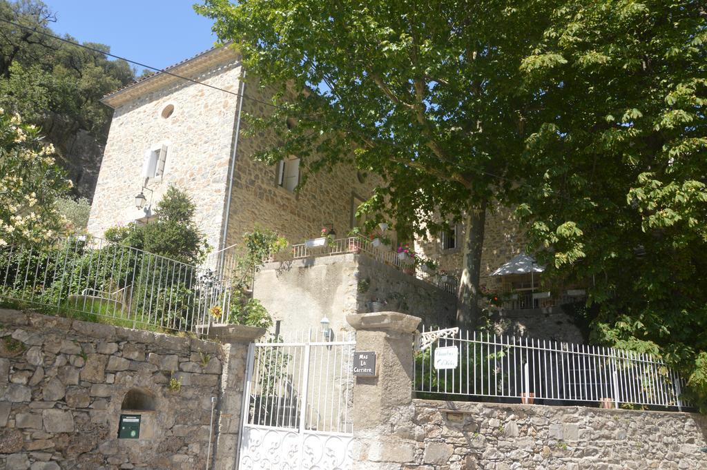 Bed and Breakfast Domaine De La Carriere Sumène Exterior foto
